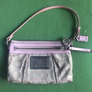 Coach Poppy Wristlet - Lt. Pink & Beige C Pattern
